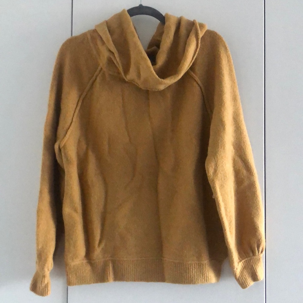 Yellow cowl neck sweater